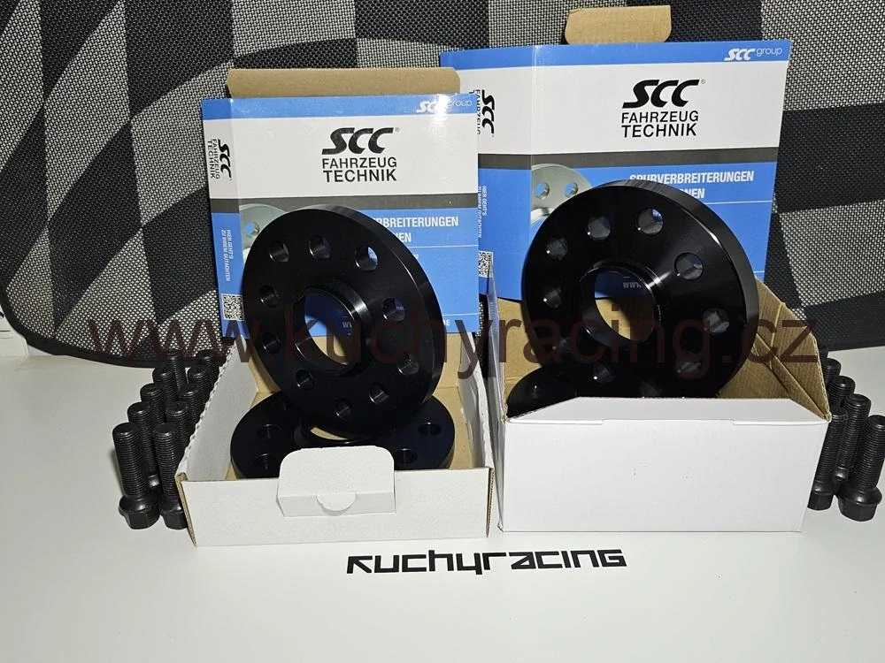 Sada 5x100/112x57,1 15mm+20mm a šrouby VW Škoda Seat Audi